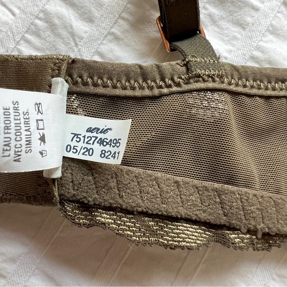 NWOT Aerie Real Power Balconette Lightly Lined Bra in Olive, 34B - Picture 15 of 15